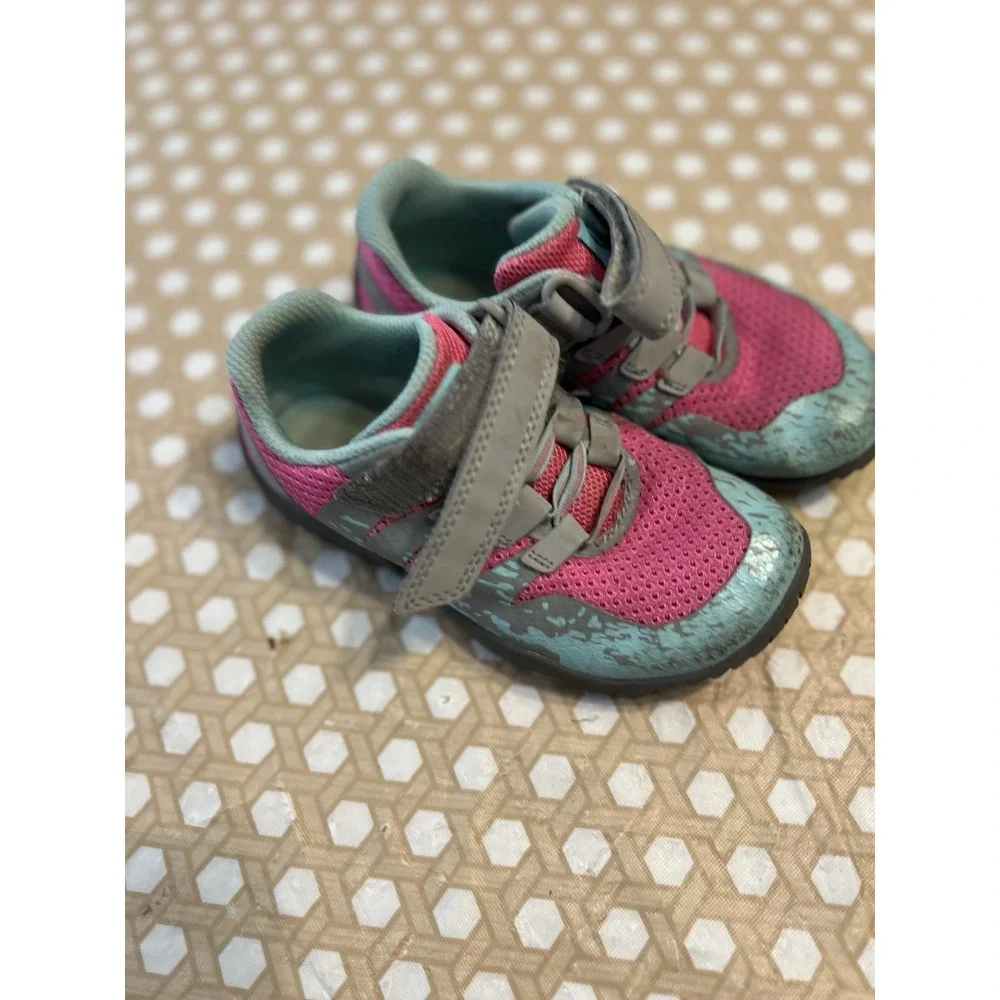 Merrell Kids Water Shoes in Pink and Teal with Gray Accents